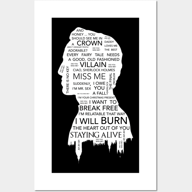 Jim Moriarty  - Sherlock BBC Wall Art by Uwaki